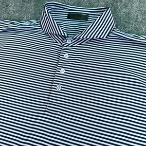 G/FORE Polo Shirt Mens Extra Large Striped Short Sleeve Performance Stretch Golf